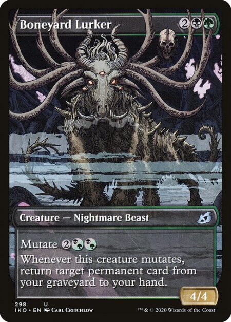 Boneyard Lurker - Mutate {2}{B/G}{B/G} (If you cast this spell for its mutate cost