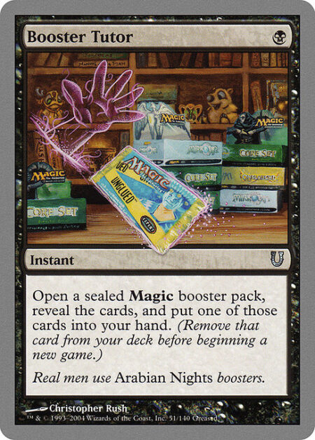 Booster Tutor - Open a sealed Magic booster pack