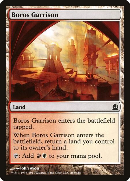 Boros Garrison - Boros Garrison enters tapped.