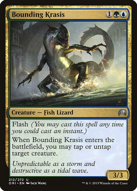 Bounding Krasis - Flash (You may cast this spell any time you could cast an instant.)
