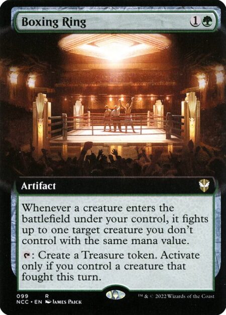 Boxing Ring - Whenever a creature enters the battlefield under your control