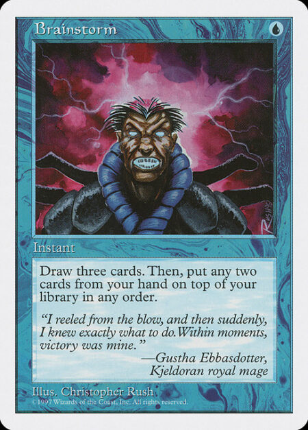 Brainstorm - Draw three cards