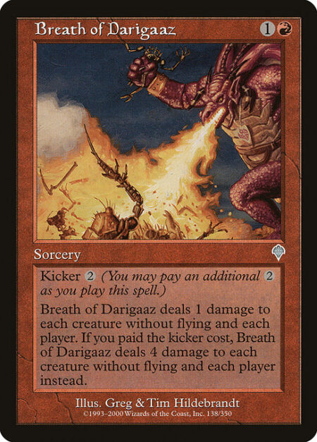 Breath of Darigaaz - Kicker {2} (You may pay an additional {2} as you cast this spell.)