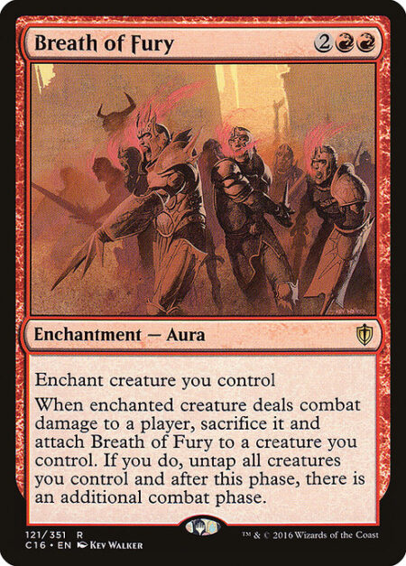 Breath of Fury - Enchant creature you control