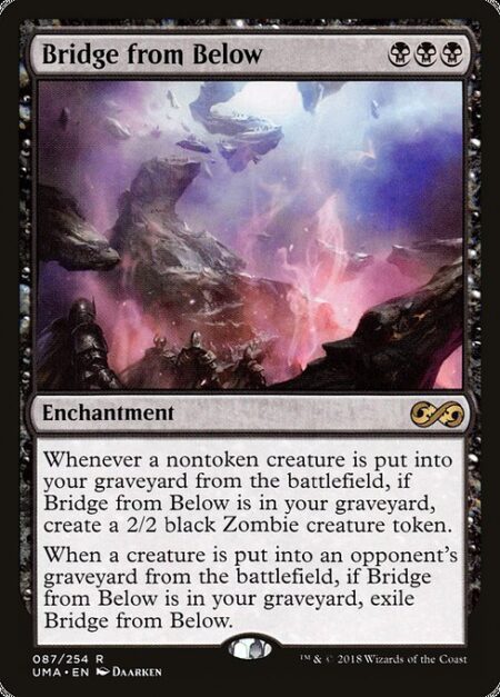 Bridge from Below - Whenever a nontoken creature is put into your graveyard from the battlefield