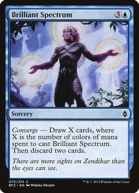 Brilliant Spectrum - Converge — Draw X cards