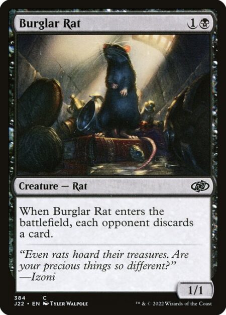 Burglar Rat - When Burglar Rat enters the battlefield