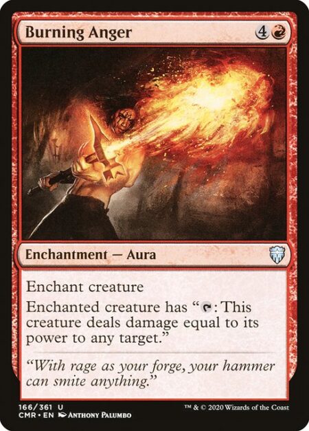 Burning Anger - Enchant creature