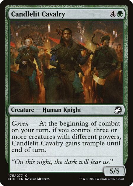 Candlelit Cavalry - Coven — At the beginning of combat on your turn