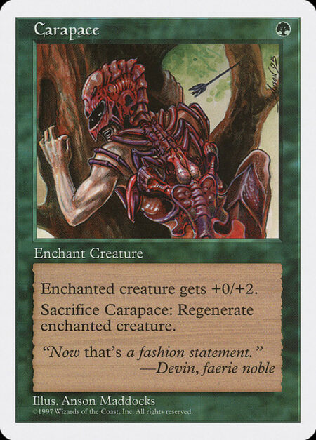 Carapace - Enchant creature