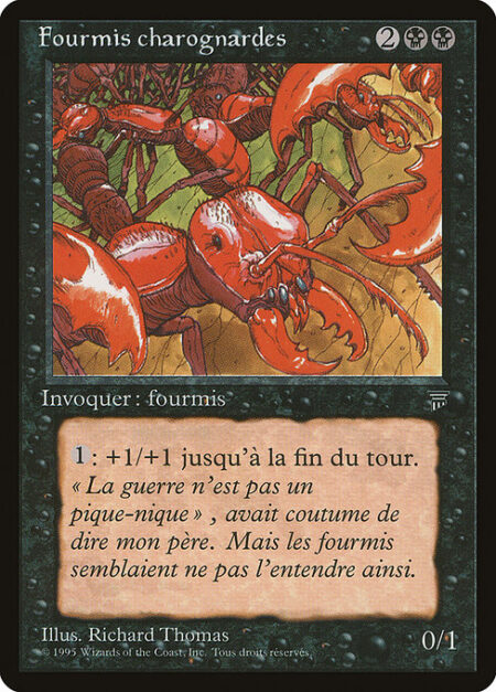 Carrion Ants - {1}: Carrion Ants gets +1/+1 until end of turn.