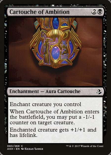 Cartouche of Ambition - Enchant creature you control