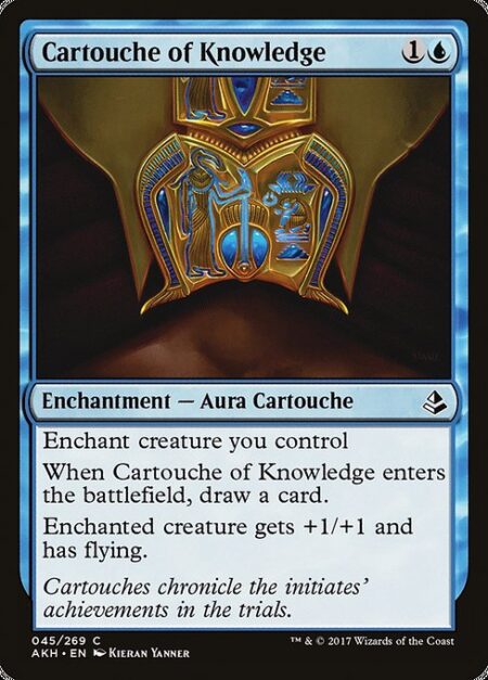 Cartouche of Knowledge - Enchant creature you control