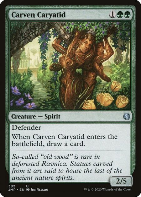 Carven Caryatid - Defender (This creature can't attack.)