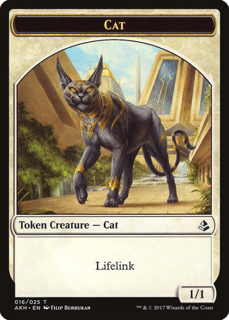 Cat - Lifelink (Damage dealt by this creature also causes you to gain that much life.)