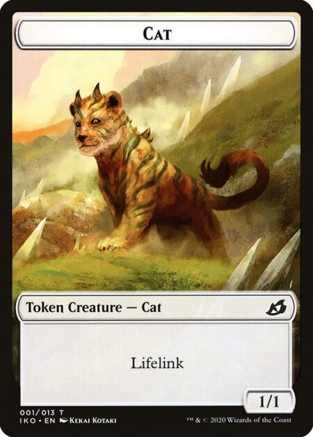 Cat - Lifelink (Damage dealt by this creature also causes you to gain that much life.)