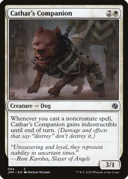 Cathar's Companion - Whenever you cast a noncreature spell