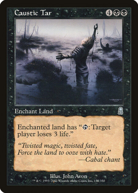 Caustic Tar - Enchant land