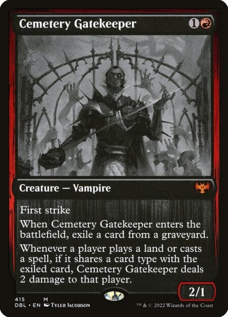 Cemetery Gatekeeper - First strike