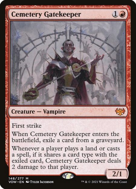 Cemetery Gatekeeper - First strike