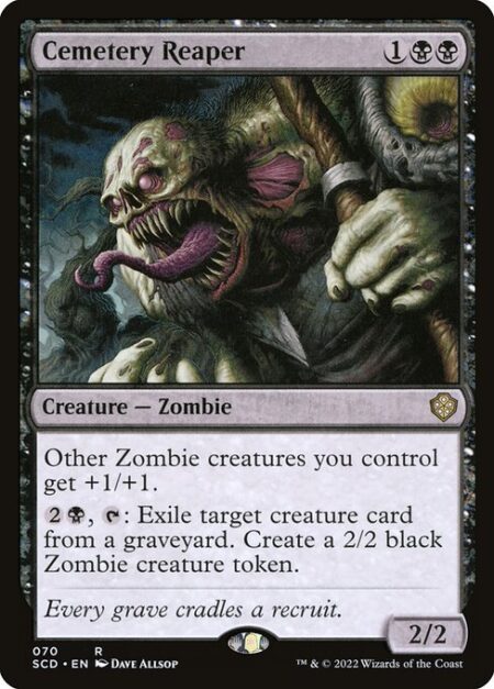 Cemetery Reaper - Other Zombie creatures you control get +1/+1.