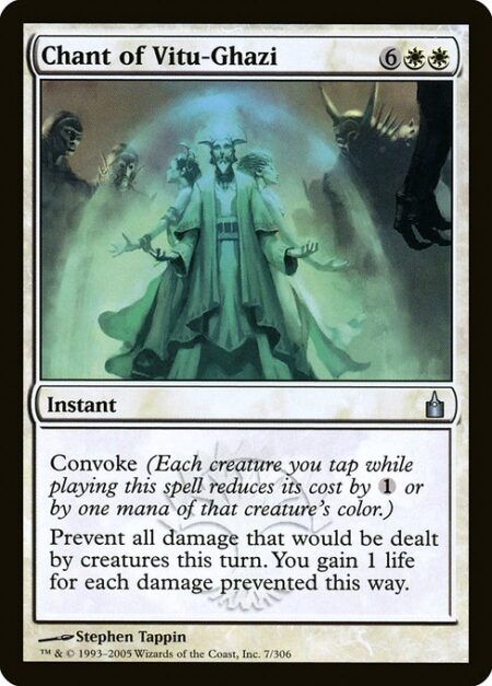 Chant of Vitu-Ghazi - Convoke (Your creatures can help cast this spell. Each creature you tap while casting this spell pays for {1} or one mana of that creature's color.)
