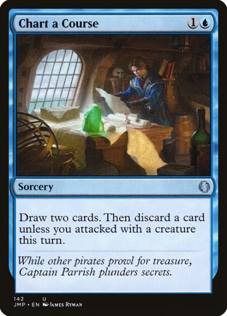 Chart a Course - Draw two cards. Then discard a card unless you attacked this turn.