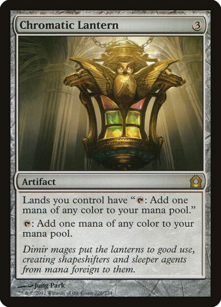 Chromatic Lantern - Lands you control have "{T}: Add one mana of any color."