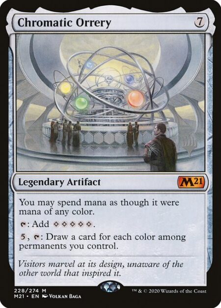 Chromatic Orrery - You may spend mana as though it were mana of any color.