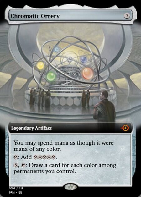 Chromatic Orrery - You may spend mana as though it were mana of any color.