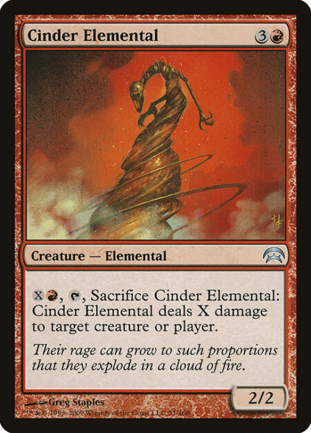 Cinder Elemental - {X}{R}