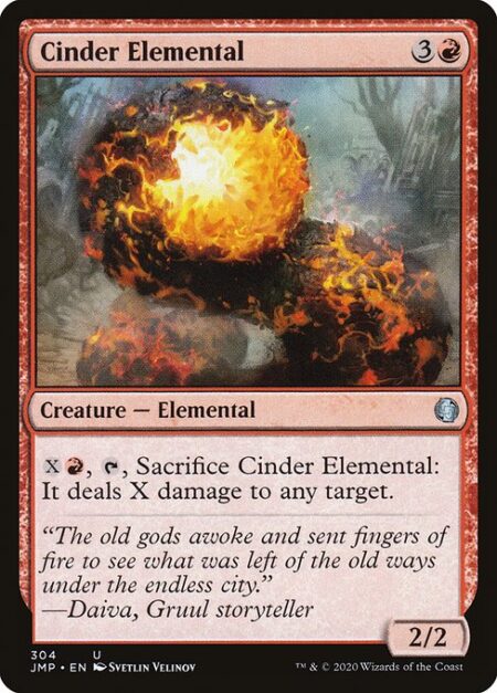 Cinder Elemental - {X}{R}