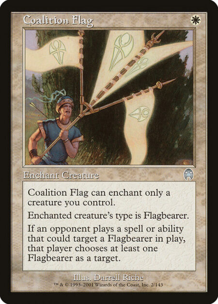 Coalition Flag - Enchant creature you control