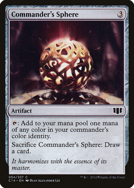 Commander's Sphere - {T}: Add one mana of any color in your commander's color identity.