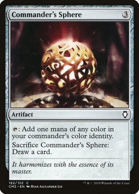 Commander's Sphere - {T}: Add one mana of any color in your commander's color identity.