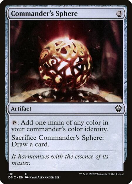 Commander's Sphere - {T}: Add one mana of any color in your commander's color identity.