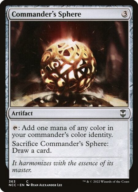 Commander's Sphere - {T}: Add one mana of any color in your commander's color identity.