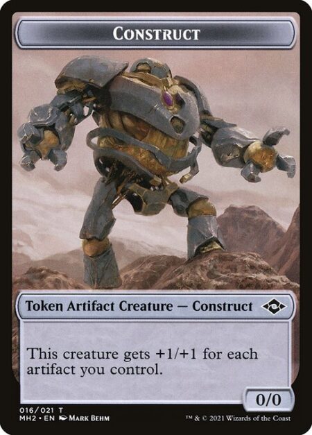 Construct - This creature gets +1/+1 for each artifact you control.