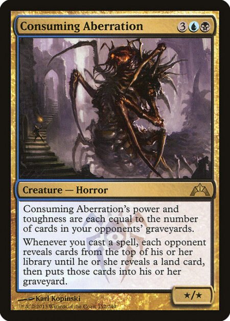 Consuming Aberration - Consuming Aberration's power and toughness are each equal to the number of cards in your opponents' graveyards.