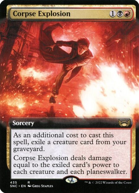 Corpse Explosion - As an additional cost to cast this spell