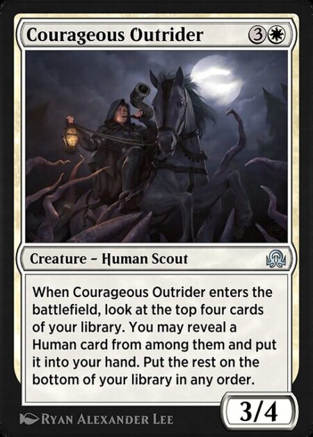 Courageous Outrider - When Courageous Outrider enters