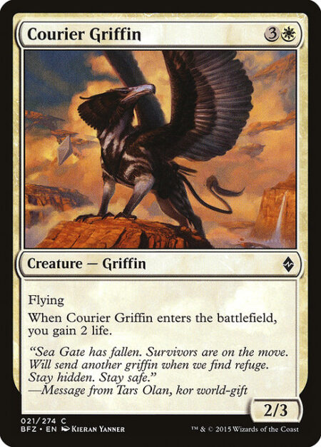 Courier Griffin - Flying