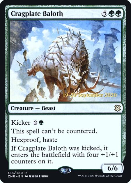 Cragplate Baloth - Kicker {2}{G}