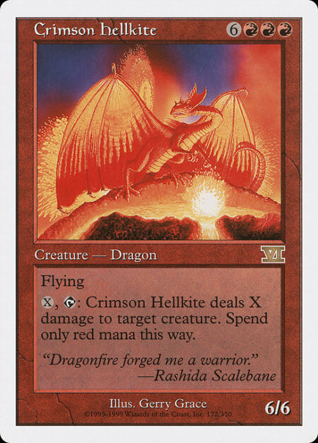 Crimson Hellkite - Flying