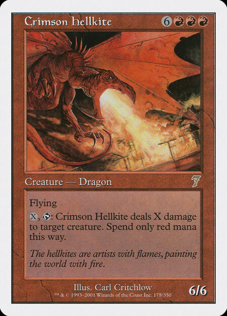 Crimson Hellkite - Flying