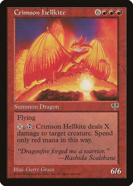 Crimson Hellkite - Flying