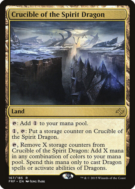 Crucible of the Spirit Dragon - {T}: Add {C}.