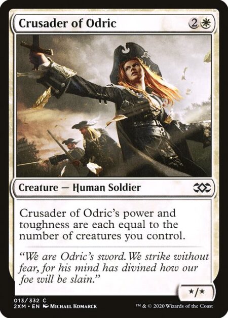 Crusader of Odric - Crusader of Odric's power and toughness are each equal to the number of creatures you control.