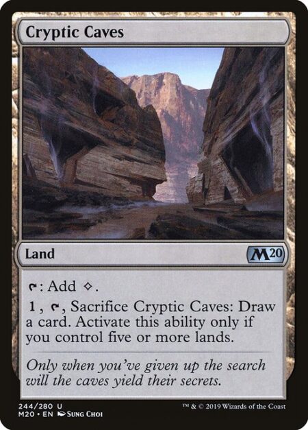 Cryptic Caves - {T}: Add {C}.