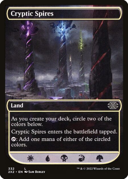 Cryptic Spires - As you create your deck